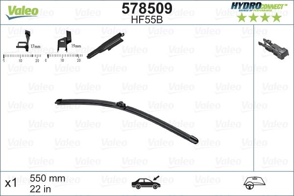 VALEO 578509 - 578509 SLOTIŅA 550