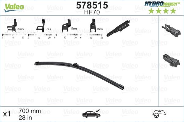 VALEO 578515 - 578515 SLOTIŅA 700