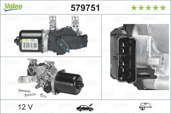 VALEO 579751 - EL.MOTORS SLOTIŅU