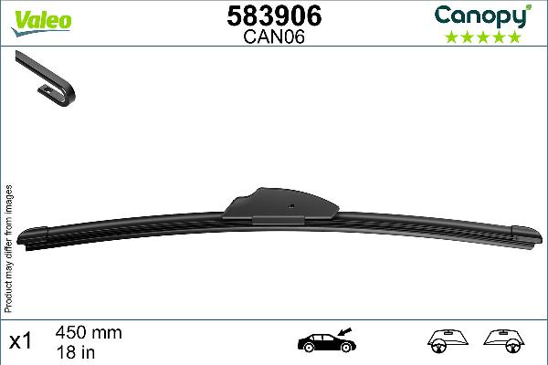 VALEO 583906 - Stikla tīrītāja slotiņa