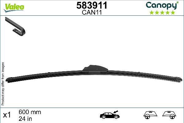 VALEO 583911 - Stikla tīrītāja slotiņa