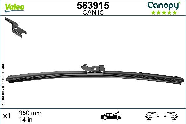 VALEO 583915 - Stikla tīrītāja slotiņa