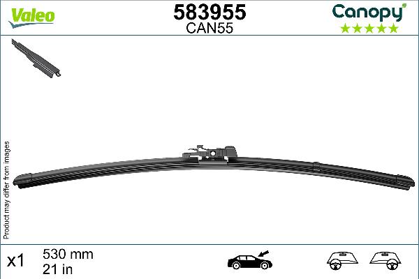VALEO 583955 - Stikla tīrītāja slotiņa