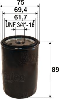 VALEO 586053 - Eļļas filtrs