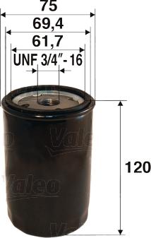 VALEO 586081 - Eļļas filtrs
