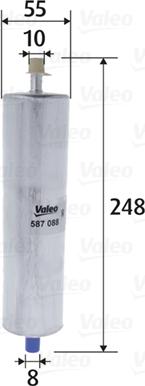 VALEO 587088 - Degvielas filtrs