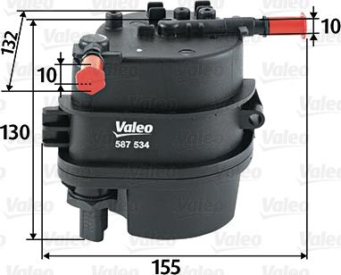VALEO 587534 - Degvielas filtrs