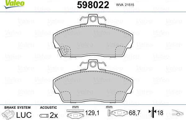 VALEO 598022