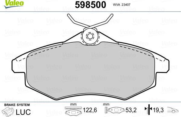 VALEO 598500