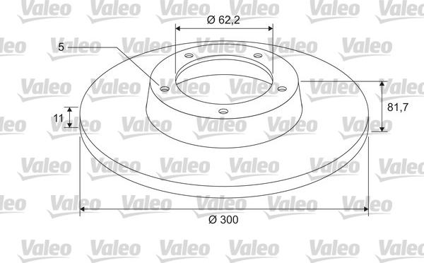 VALEO 675413 - Bremžu diski