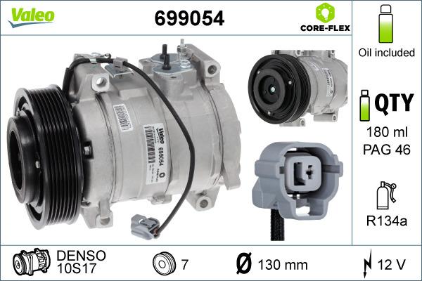 VALEO 699054 - A-C Kompresors 890128