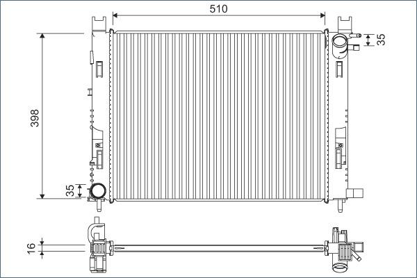 VALEO 701120 - Radiators, Motora dzesēšanas