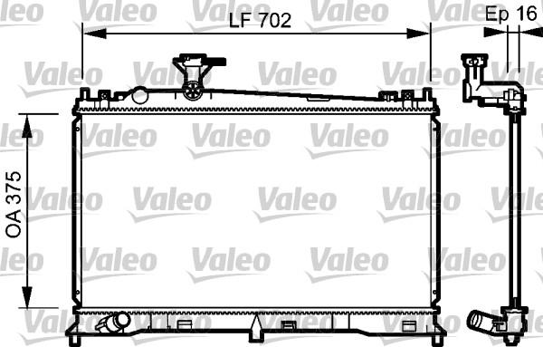 VALEO 735053 - 735053 RADIATORS MAZDA