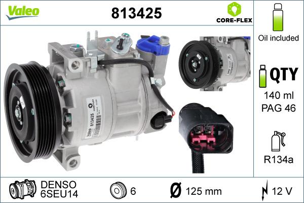 VALEO 813425 - A-C Kompresors Audi