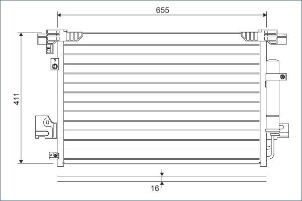 VALEO 814315 - 940029 KOND. RADIATORS