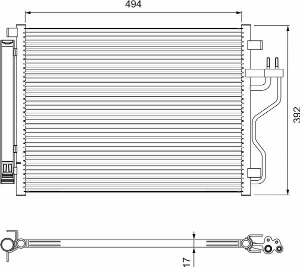 VALEO 814396 - 940207 KOND. RADIATORS