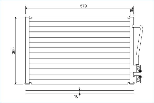 VALEO 817664 - 94587 KOND. RADIATORS