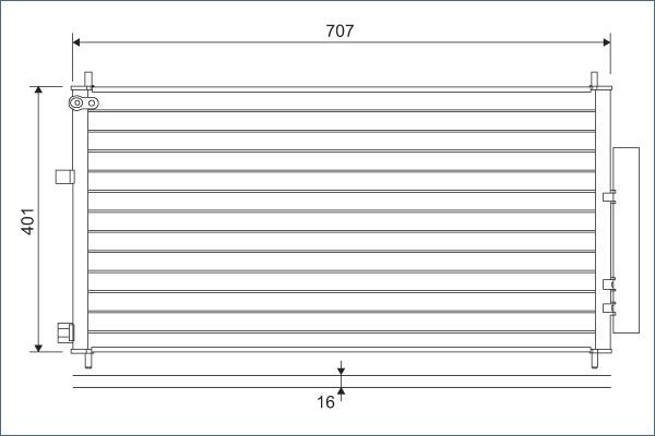 VALEO 822593 - KOND. RADIATORS 350419