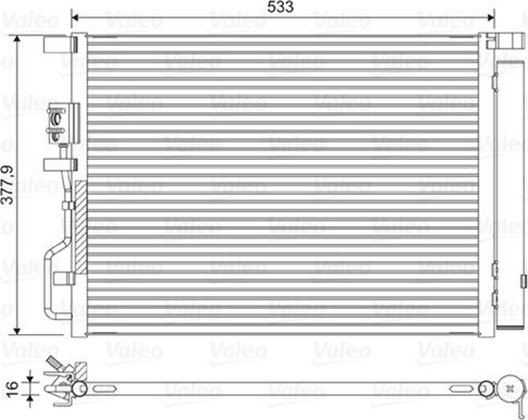 VALEO 822612 - KOND. RADIATORS 350379