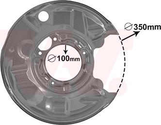 Van Wezel 3032374 - Dubļu sargs