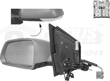 Van Wezel 5828813 - Ārējais atpakaļskata