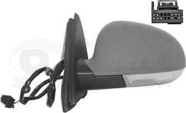 Van Wezel 5886807 - Ārējais atpakaļskata