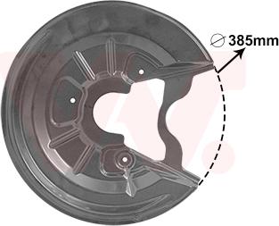 Van Wezel 7623373 - Dubļu sargs