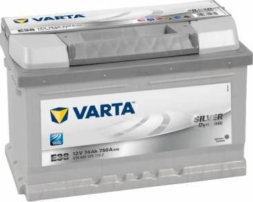 Varta 574402075 - 74Ah 750A Silver