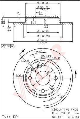 Blue Print ADM54339 - DDF525 BR