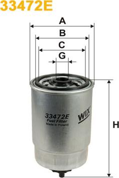 WIX Filters 33472E - Degvielas filtrs