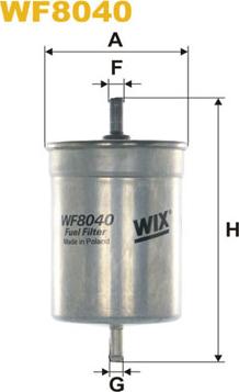 WIX Filters WF8040 - Degvielas filtrs