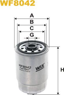 WIX Filters WF8042 - WK842-2 DEGVIELAS
