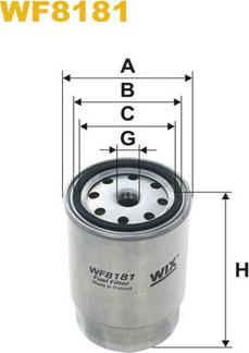 WIX Filters WF8181 - WK842-2 DEGVIELAS