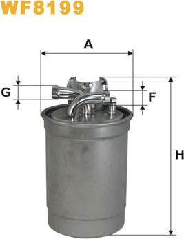 WIX Filters WF8199 - WK823-1 DEGVIELAS