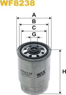 WIX Filters WF8238 - WK842-11 DEGVIELAS