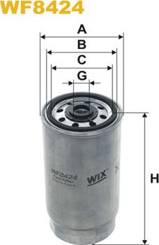 WIX Filters WF8424 - WDK854-2 DEGVIELAS