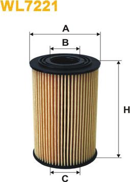 WIX Filters WL7221 - HU715-4X EĻĻAS