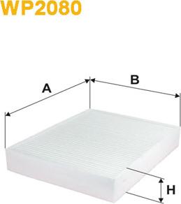 WIX Filters WP2080 - Filtrs, Salona