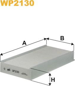 WIX Filters WP2130 - Filtrs, Salona