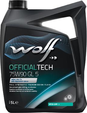 Wolf 8333262 - WOLF OFFICIALTECH75W90 5L