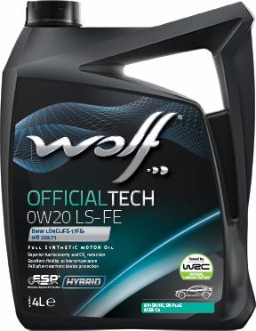 Wolf 8339370 - OFFICIALTECH 0W20LS-FE 4L