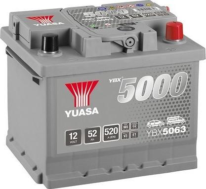 Yuasa YBX5063 - 52Ah 520A AKUMUL