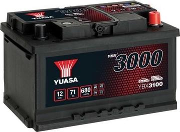 Yuasa YBX3100 - 71Ah 680A AKUMUL