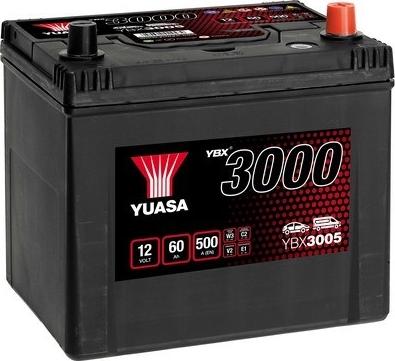 Yuasa YBX3005 - 60Ah 500A AKUMUL
