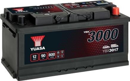 Yuasa YBX3017 - 90Ah 800A AKUMUL