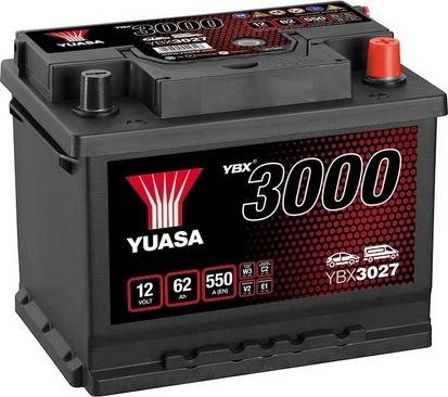 Yuasa YBX3027 - 62Ah 550A AKUMUL
