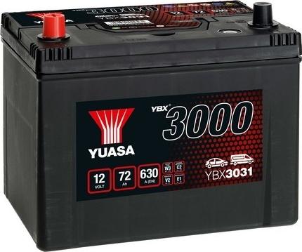 Yuasa YBX3031 - 72Ah 630A AKUMUL