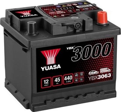 Yuasa YBX3063 - 45Ah 440A AKUMUL