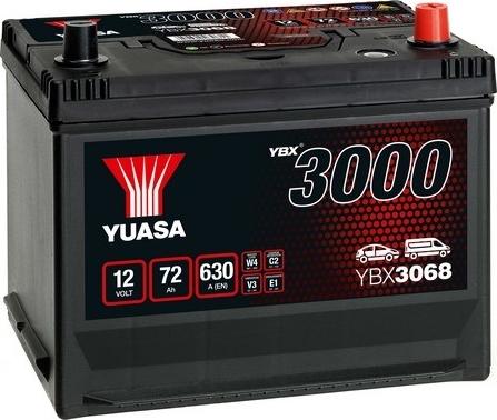 Yuasa YBX3068 - 72Ah 630A AKUMUL