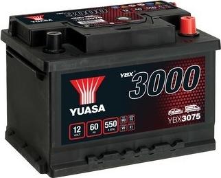Yuasa YBX3075 - 60Ah 550A AKUMUL